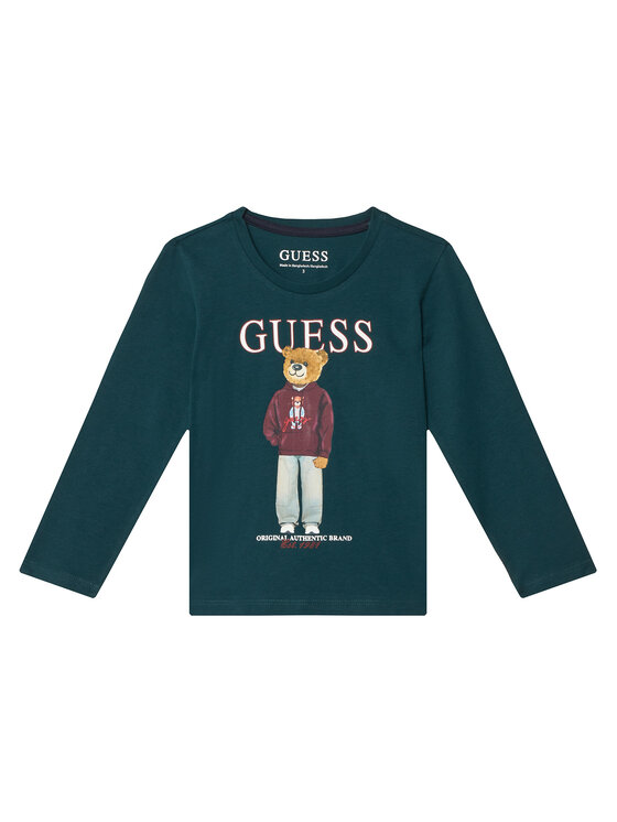 Guess Guess Bluse N6YI06 K3794 Dunkelgrün Regular Fit
