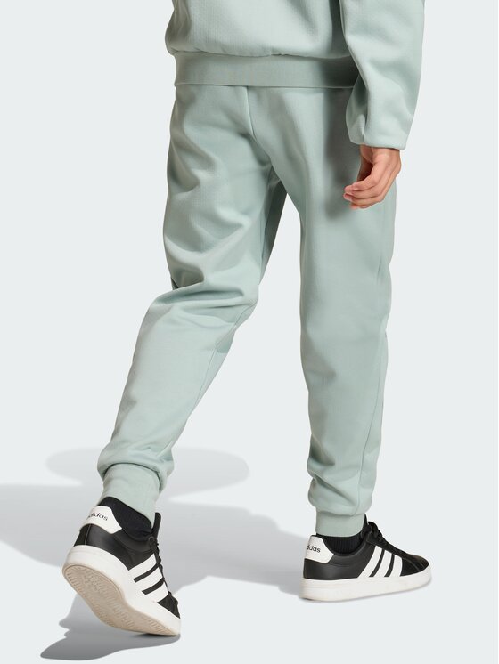 adidas adidas Spodnie materiałowe 132921 Zielony Regular Fit
