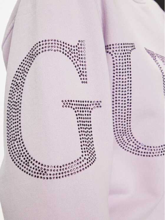 Guess Guess Суитшърт Vintage Logo W4GQ10 KC8I0 Виолетов Relaxed Fit