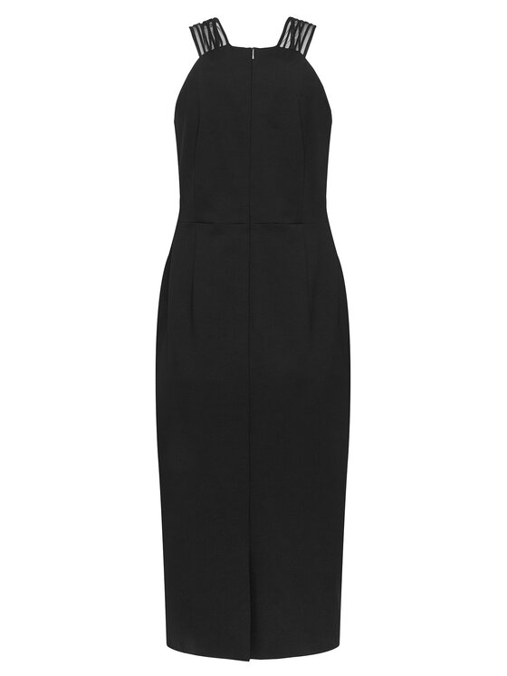 BOSS BOSS Коктейлна рокля Daliyah 50548103 Черен Slim Fit