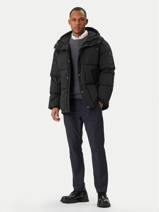 Gant Gant Пухено яке 7006567 Черен Regular Fit