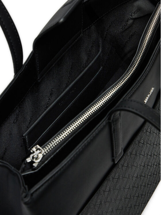 Calvin Klein Calvin Klein Torebka Ck Must Medium Shopper_Mono K60K612774 Czarny