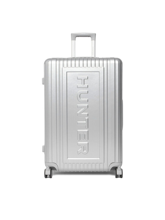 Hunter Hunter Großer Koffer CEO-HUNTER-L-002-08 Silberfarben