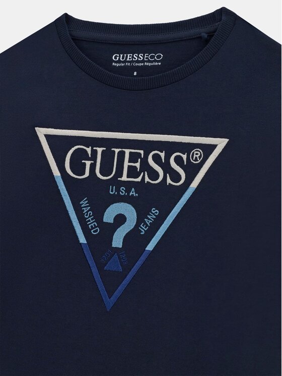 Guess Kids Guess Kids T-Shirt 185356 Modrá Classic Fit