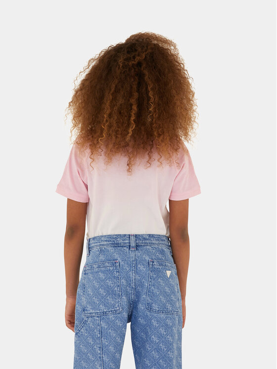 Guess Guess T-Shirt J4RI12 K8HM4 Ροζ Regular Fit