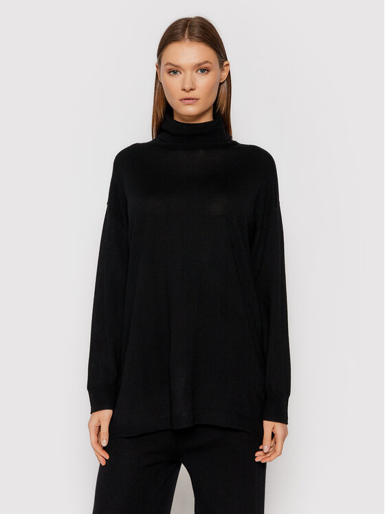 Gestuz Bluză cu gât Thelmagz 10903543 Negru Loose Fit 10903543 imagine noua