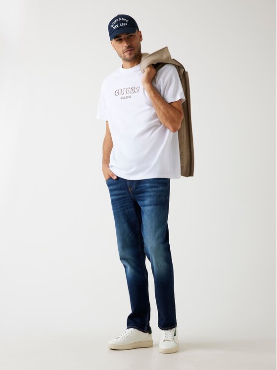 Guess Guess Футболка M5BI09 K8FQ4 Білий Regular Fit