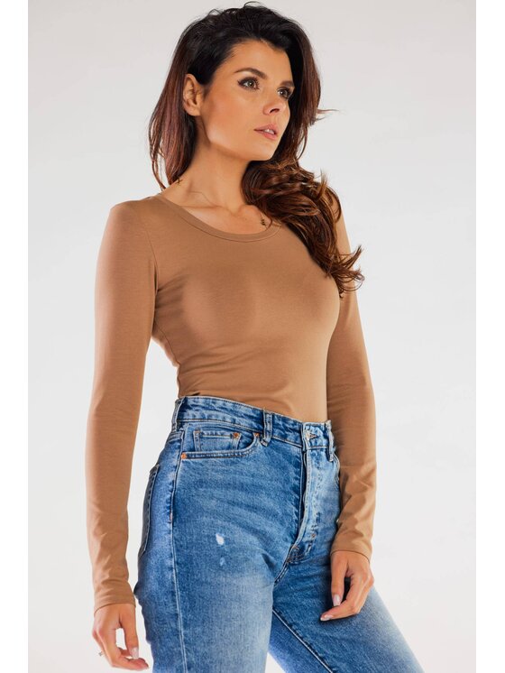 Infinite You Infinite You Blusa M288 Beige Basic Fit