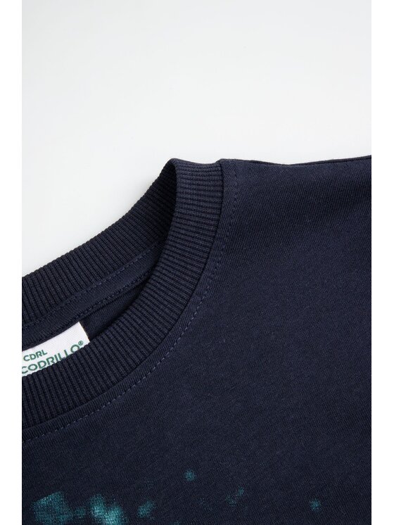 Coccodrillo Coccodrillo S dlouhým rukávem ZC6143104VBA-015 Tmavomodrá Regular Fit