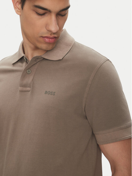 BOSS BOSS Polo majica Prime 50507813 Rjava Regular Fit