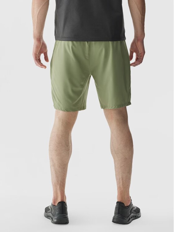 4F 4F Pantaloncini sportivi 4FWAW24TFSHM661-44S Verde Regular Fit