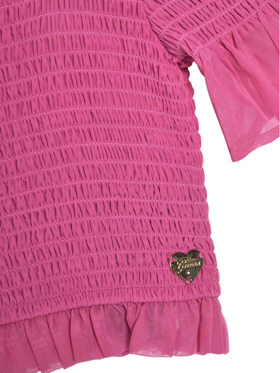 Guess Guess Bluse J5GH02 WA2T0 Rosa Regular Fit