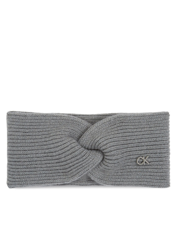 Calvin Klein Calvin Klein Opaska materiałowa Re-Lock Twisted Headband K60K610389 Szary