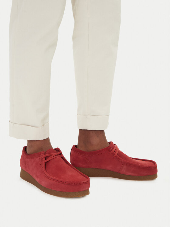 Clarks Clarks Κλειστά παπούτσια Wallabee  26180921 Κόκκινο