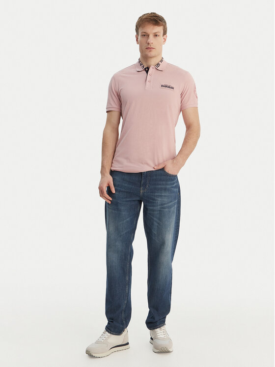 Napapijri Napapijri Polo majica E-Amundsen NP0A4IN9 Roza Regular Fit