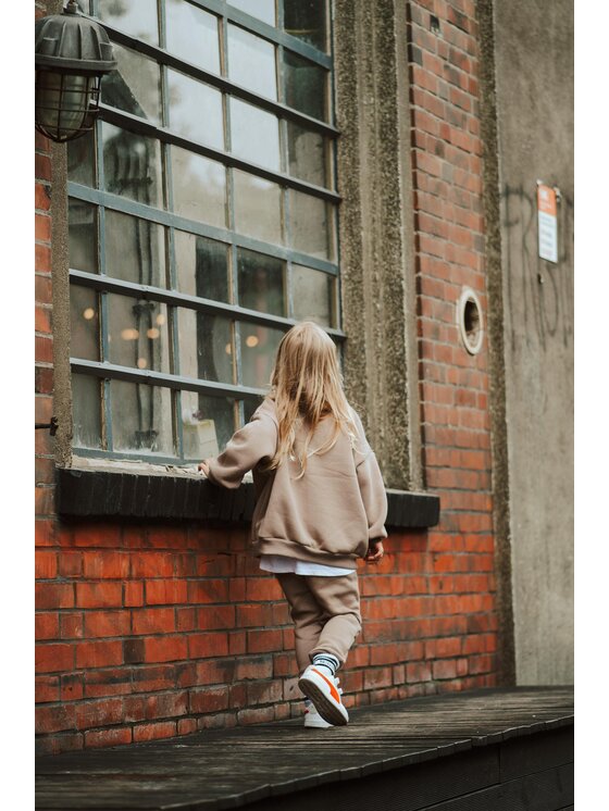 Bejbi Story Bejbi Story Bluza Jackson Teddy Brązowy Oversize