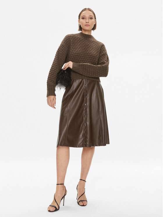 Noisy May Noisy May Džemper 27028402 Smeđa Regular Fit