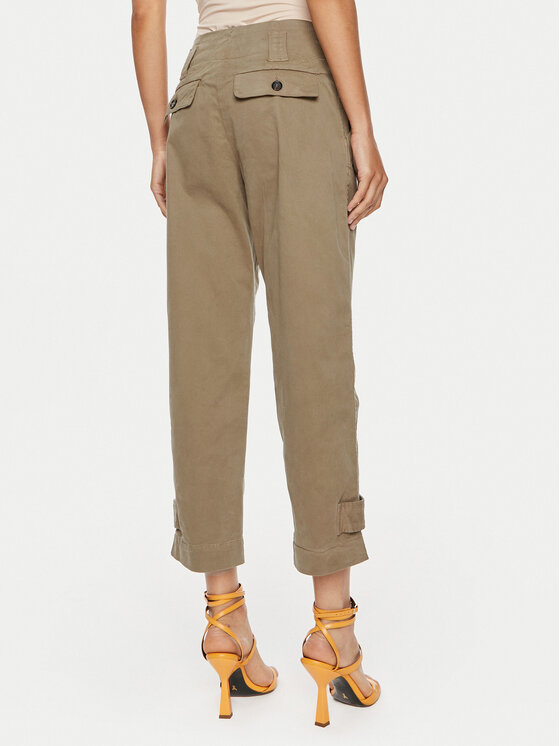 PINKO Pinko Pantaloni din material Globo 102042 A215 Maro Regular Fit