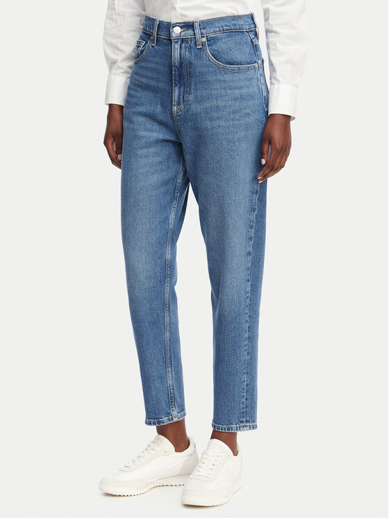 Tommy Jeans Jeansy DW0DW19245 Niebieski Mom Fit