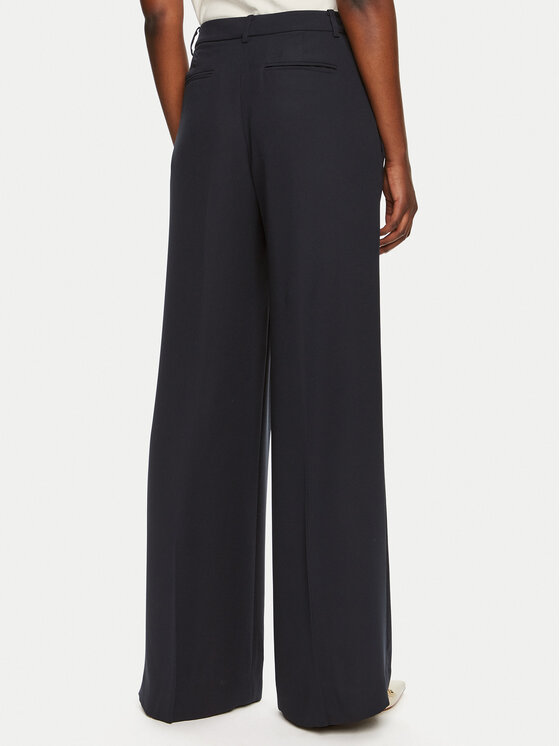 LAUREN RALPH LAUREN Lauren Ralph Lauren Szövet nadrág 200908891002 Sötétkék Wide Leg