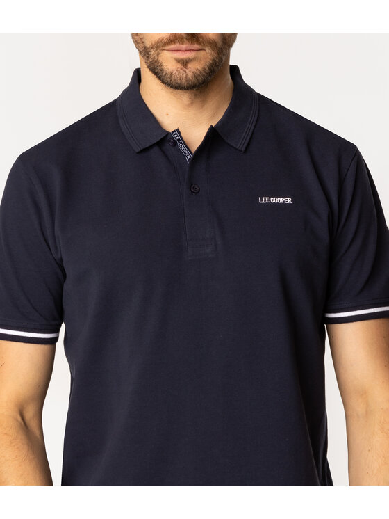 Lee Cooper Lee Cooper Polo TOMM 5026 Granatowy Regular Fit