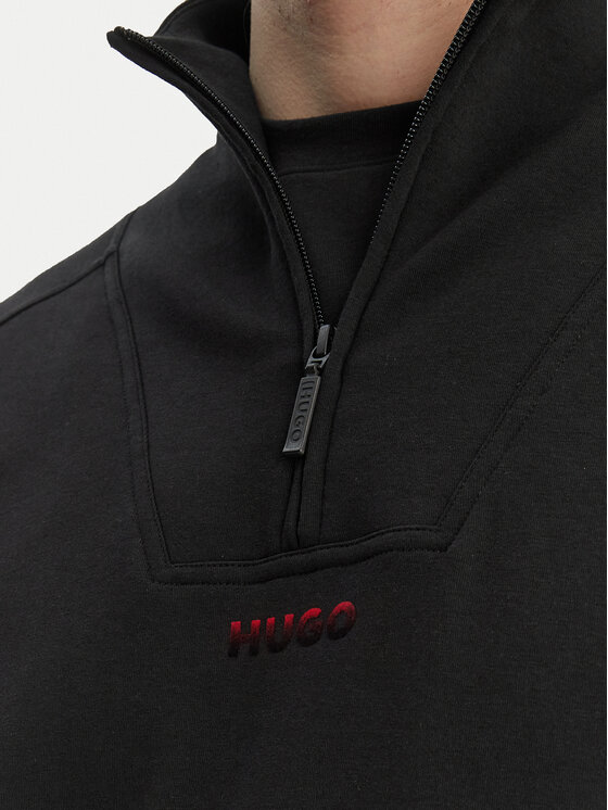 HUGO HUGO Pulóver Atlas 50557016 Fekete Regular Fit