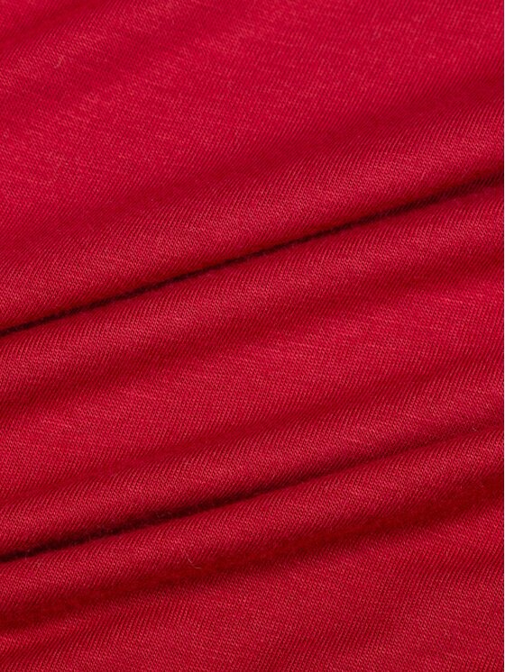 Le Collet Le Collet Bluzka VELMIRA Czerwony Slim Fit