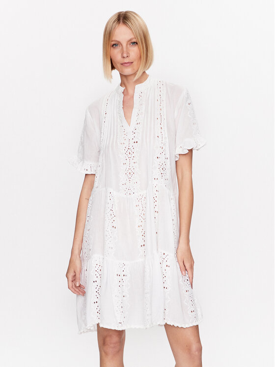 Iconique Vasarinė suknelė IC23 001 Balta Regular Fit