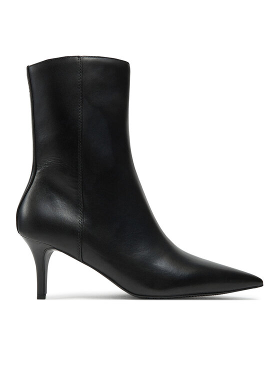 Calvin Klein Jeans Īsie zābaki 60Mm Stiletto Heel Bootie YW0YW01836 Melns