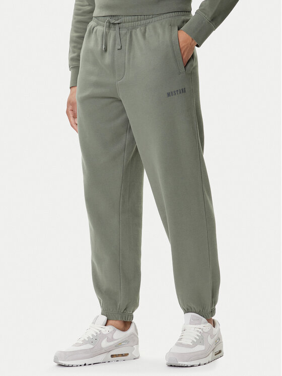 Mustang Mustang Pantaloni trening Logan 1016975 Verde Regular Fit