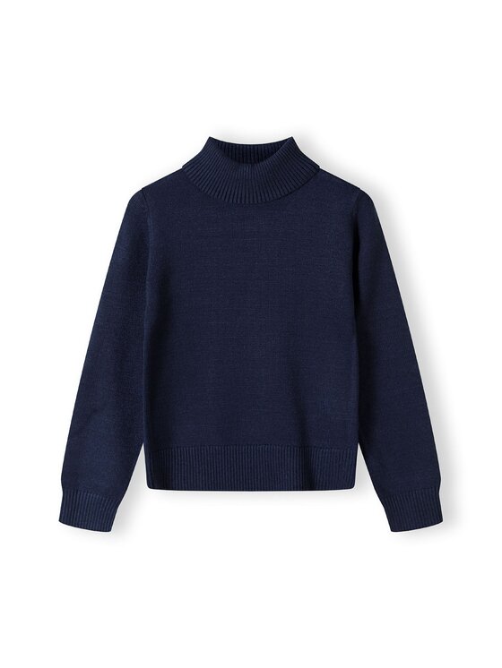 minoti minoti Sweter 26KNIT67 Granatowy Regular Fit