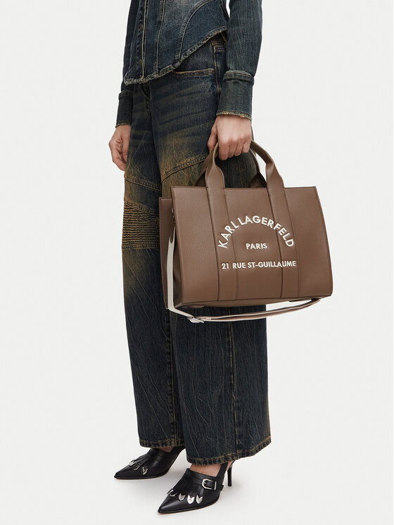 KARL LAGERFELD Дамска чанта B1W30041 Кафяв