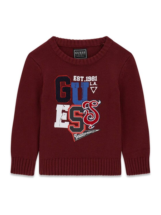 Guess Kids Guess Kids Bluza 183057 Czerwony Classic Fit