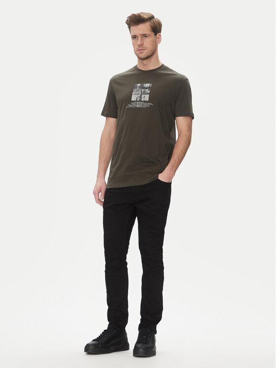 Armani Exchange Armani Exchange Marškinėliai XM000565 AF10356 U8120 Juoda Regular Fit