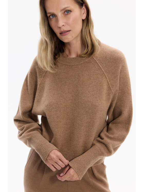 Deni Cler Milano Deni Cler Milano Sweter T-DC-S457-F5-85-18-1 Brązowy Regular Fit