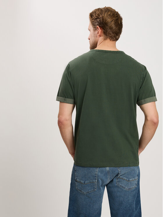 Cross Jeans Cross Jeans T-Shirt 16091-002 Khaki Regular Fit
