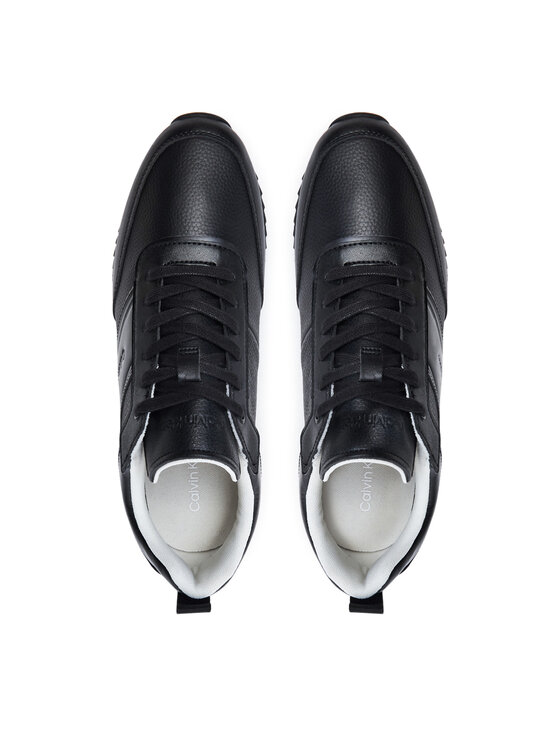 Calvin Klein Calvin Klein Snīkeri Low Top Lace Up Logo Lth HM0HM01654 Melns