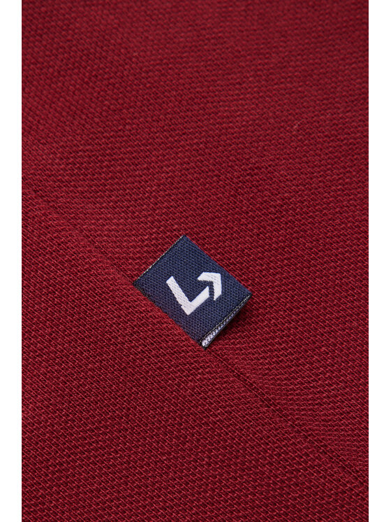 Lancerto Lancerto Polo Jakob PO073124000009 Bordowy Regular Fit
