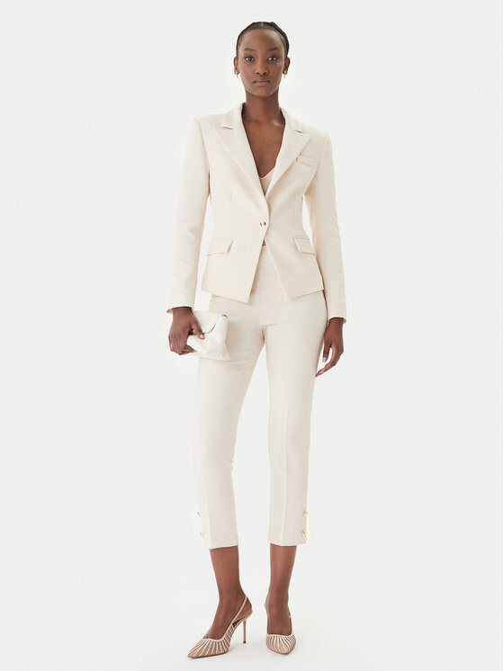 Rinascimento Rinascimento Hlače CFC0128641003 Bež Slim Fit