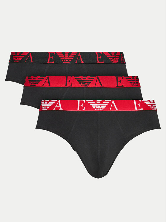 Emporio Armani Underwear 3 apakšbikšu pāru komplekts 111734 4F715 38121 Melns