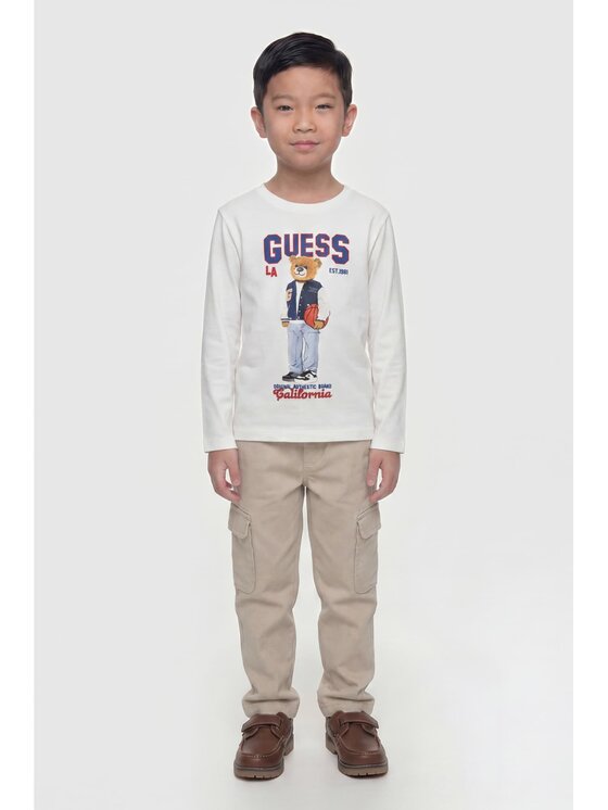 Guess Kids Guess Kids T-Shirt 183055 Biały Classic Fit