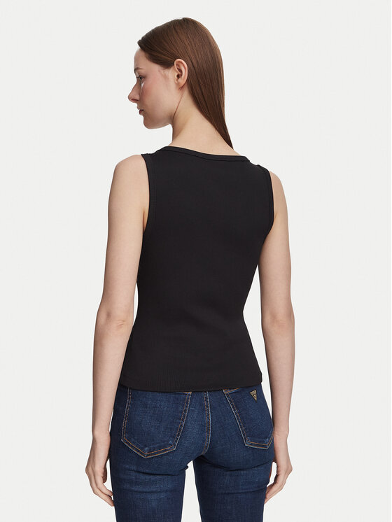 Guess Guess Топ W6YP30 K4380 Чорний Slim Fit