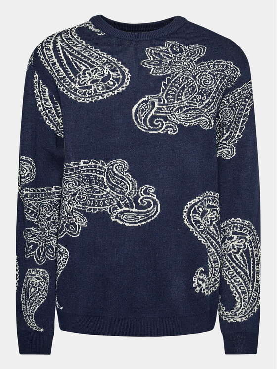 Redefined Rebel Redefined Rebel Pulover 222069 Bleumarin Regular Fit