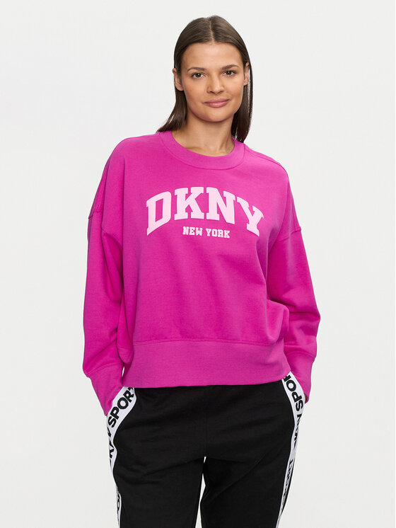 DKNY Sport Džemperis ar kapuci DP4T9944 Rozā Loose Fit