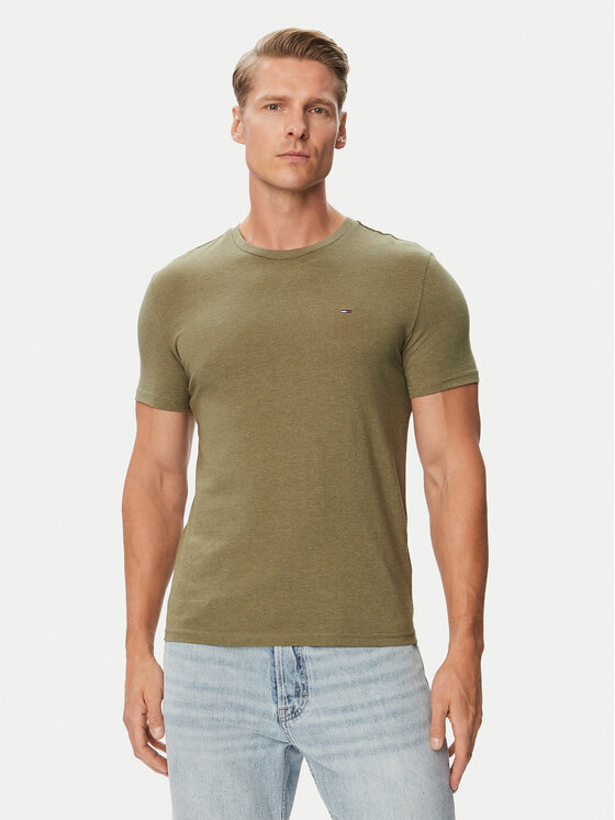 Tommy Jeans Tommy Jeans T-Shirt Jasper DM0DM20363 Πράσινο Slim Fit