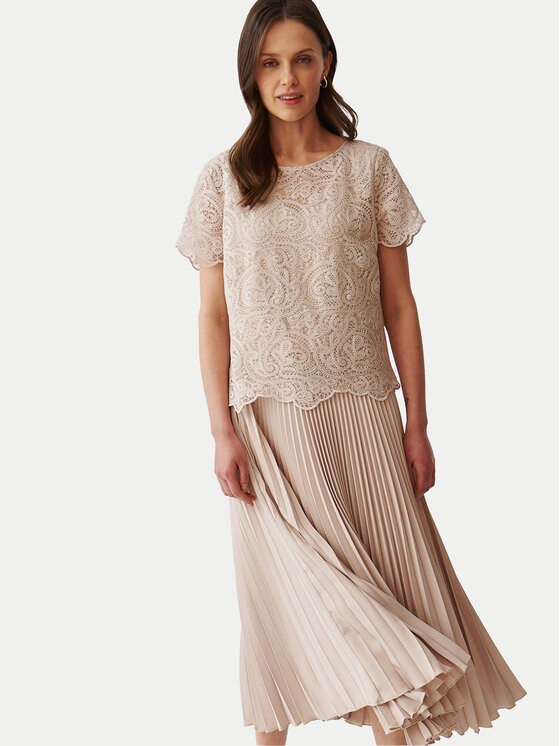 Tatuum Tatuum Коктейльна сукня Luna T2406.215 Бежевий Regular Fit
