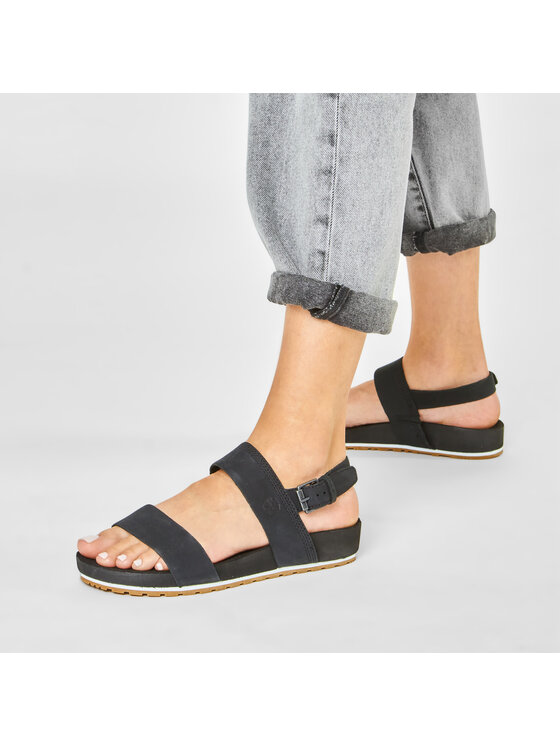 Timberland Timberland Sandále Malibu Waves 2Band Sandal TB0A2AT9001 Čierna