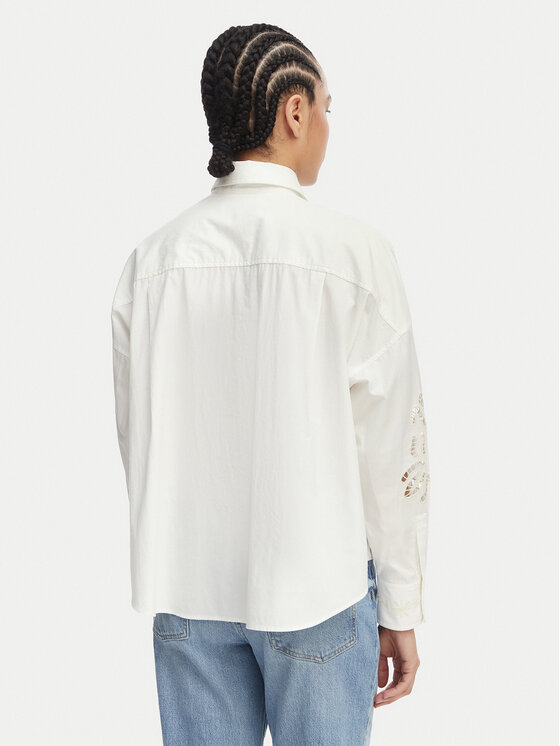 Weekend Max Mara Weekend Max Mara Koszula Fonte 2615111022 Kremowy Relaxed Fit