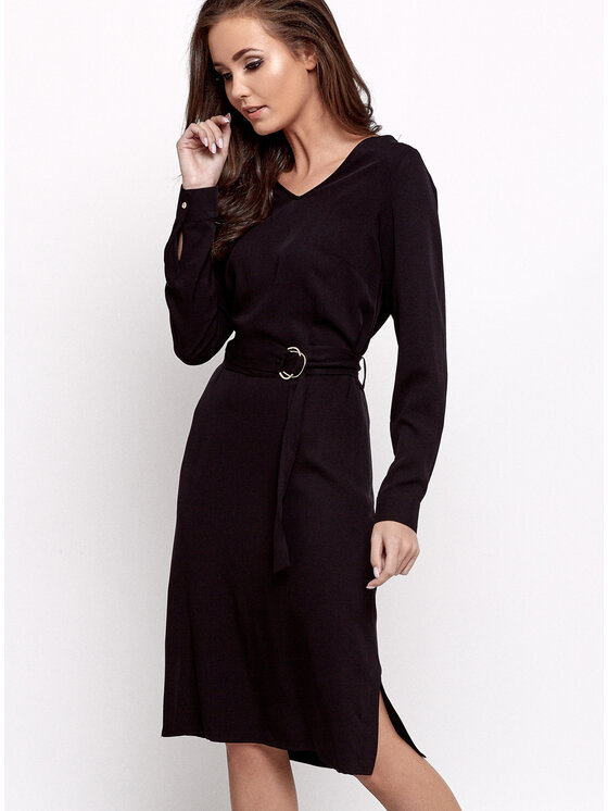 Bubala Bubala Sukienka codzienna Erina black Czarny Feminine Fit