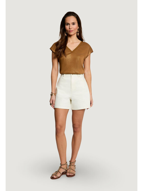 Morgan De Toi Morgan De Toi T-shirt 241-DAGA Marrone Casual Fit